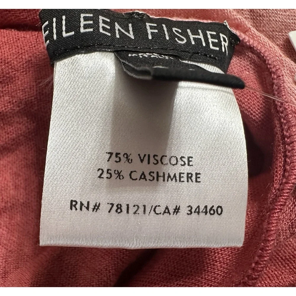 EILEEN FISHER Pink Viscose Cashmere Ombre Angled Scarf NWT‎